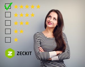The best rating, evaluation. Business confident happy woman